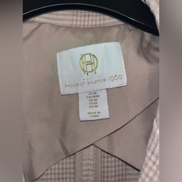 House of Harlow 1960: Plaid Double Breasted Blazer - Picture 2 of 7